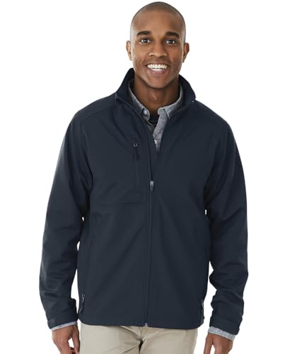 Charles River Apparel Men's Axis Soft Shell Jacket, Navy, Small at
