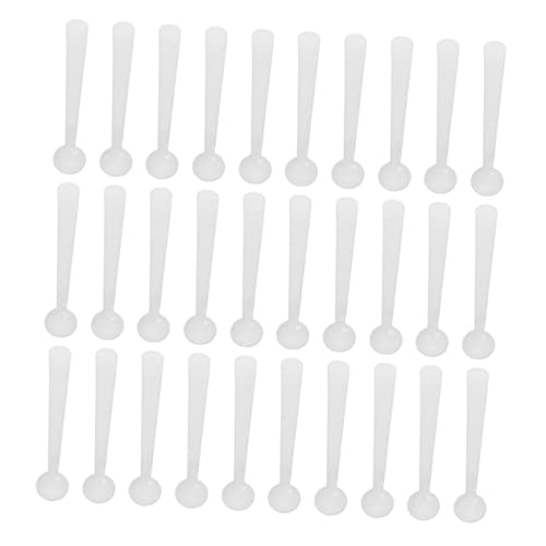 Cabilock Quantitative Plastic Spoon Set 120pcs Lab Measuring Smidgen Scoop Non-slip Design for Precise Powder Measurement for Cooking Baking and Science Experiments