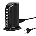 Produktbild Mehrfach USB Ladegerät, 30W USB Ladestation, 6-Port Multi Ladestation Mehrere, USB Netzteil, USB-Hub, Multi-Port USB Steckdosenladegerät für iPhone 12/13/14/Samsung S22 Ultra/Z Flod/Z Flip/Tablet.