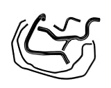 LXOINAGO 5Pcs Black Silicone Radiator Coolant Hose Pipe Tube Kit Compatible for Ford Focus MK2 ST225 2005-2012