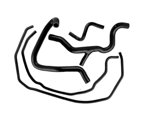 LXOINAGO 5Pcs Black Silicone Radiator Coolant Hose Pipe Tube Kit Compatible for Ford Focus MK2 ST225 2005-2012