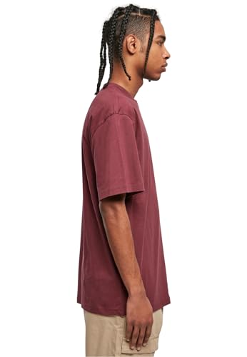 Urban Classics TB006-Tall Tee, Camiseta Hombre, Rojo Cereza, M