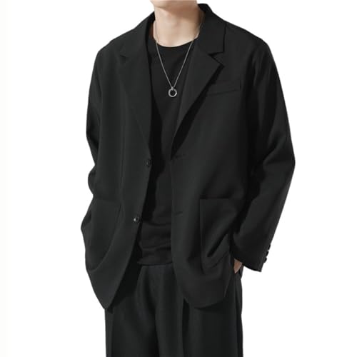 Men's Casual Blazer 2 Button Lightweight Loose Sport Coat Cardigan Suit Jackets with Pockets