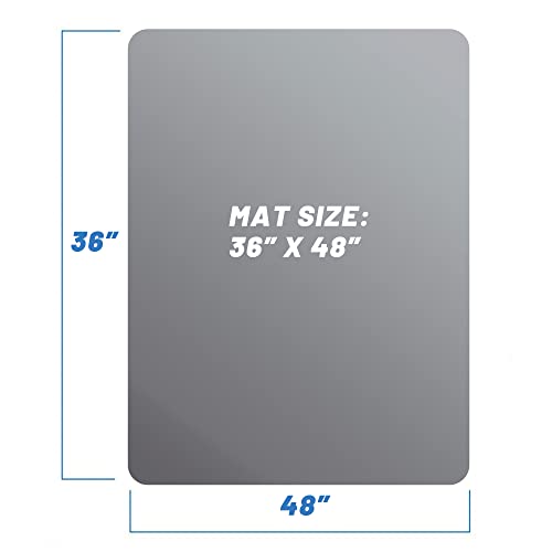 Carpet Chair Mat Rectangular Chair Mat For Carpets | Low/Medium Pile Computer Chair Floor Protector 48"×36" Chair Mats For Office And Home #TOP4