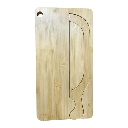Rebanadora de pan: cortador de acero inoxidable con forma de, juego de tablas para cortar pan de madera, herramienta de cuchillo de panadería manual de precisión | Preparación uniforme de rebanad