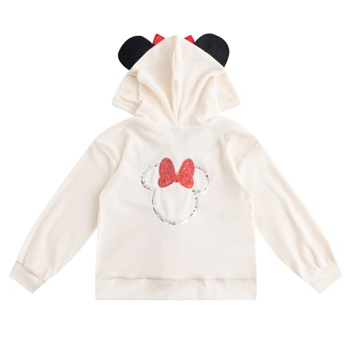 Image of Disney Lilo & Stitch Girls Velour Zip Up Hoodie, T-Shirt, and Flared Pants Set for Big Kids