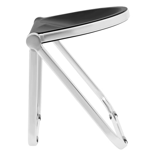 Chaise pliante moderne noire multifonctionnelle pour intérieur - 7