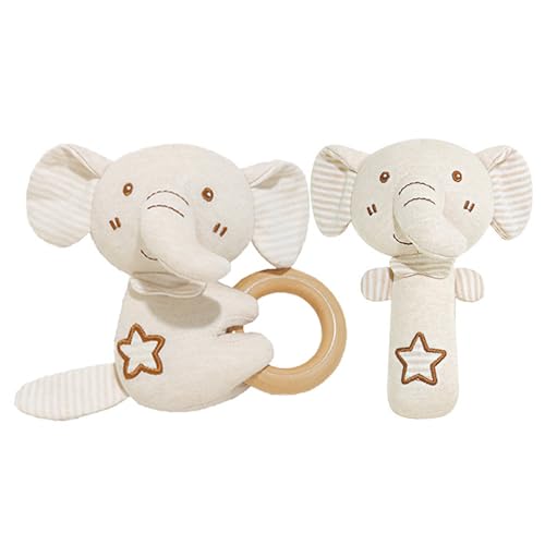 ファーストトイ 男の子 ライオン がらがら 布のおもちゃ 赤ちゃん 女の子 オーガニックコットン (ぞう)