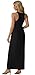 GRECERELLE Women's Summer Sleeveless Casual Long Tank Maxi Dress with Pockets, Black, L