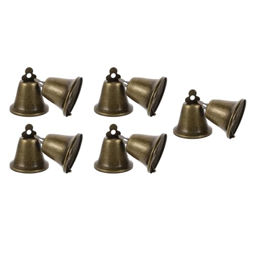 HAKIDZEL 10Pcs Retro Pet Bells Aeneous Lost Pendants Cows Sheep Durable Grazing Supplies with Smooth Surface for DIY Decorations