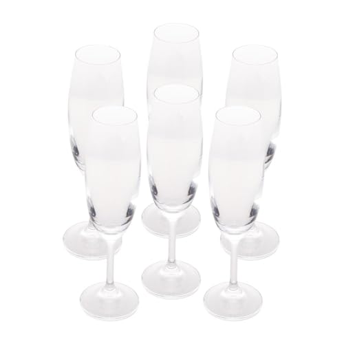 Conjunto 6 Taças de Degustação de Champanhe de Cristal Ecológico Sommelier 220ml - Lyor