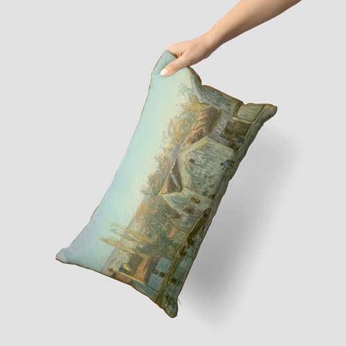 Housse de coussin rectangulaire 50x75 cm en satin coton lot de 4 - 8