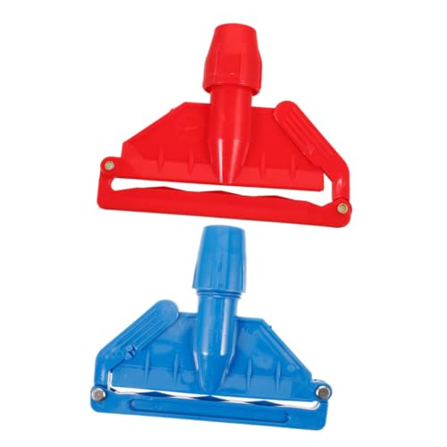 HONMEET Mop Head Traceless Mop Clip Detachable Clamp Mop Clip Head Clip Mop Detachable Cleaning Head Mop Clamp Mop Holder Abs Blue