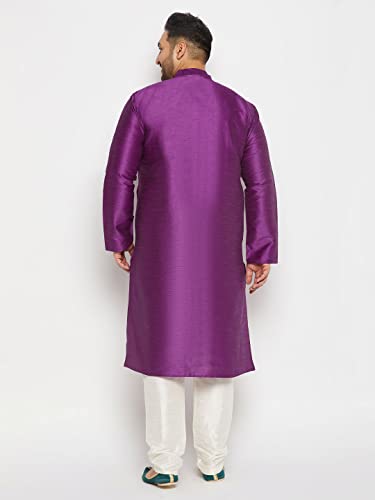 Image of Vastramay Plus Men's Silk Blend Kurta Pyjama Set