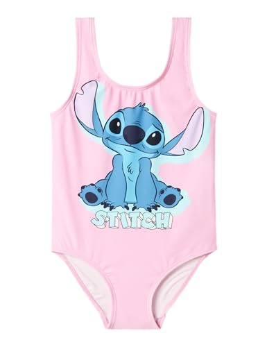 NAME IT Swimsuit Nmfmodina Stitch Wdi-Costume da Bagno, Pink Frosting, 98/104 cm Bambine e Ragazze