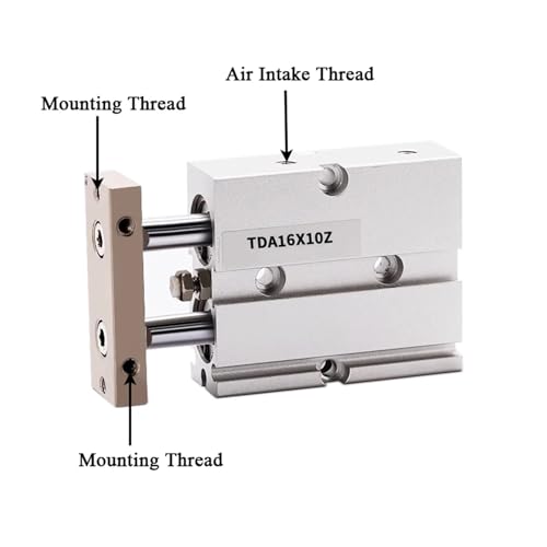 Vérin pneumatique TN25 anti-torsion pour automatisation compacte - 3