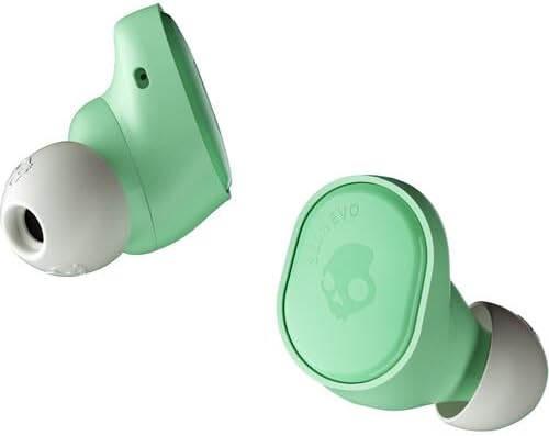 Skullcandy Sesh Evo True Wireless in-Ear Headphones with Bluetooth 5.0, 24-Hour Battery Life, Rapid Charge, IP55 Sweat and Water Resistance, Built-in Tile Tracker – Pure Mint - Image 2