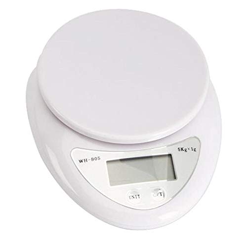 Electronic Multifunctional Weighing Scale,5kg/1g Digital Scale LCD Scales Kitchen Balance Weight Diet Food Tools Accurate Measurement (One Color)