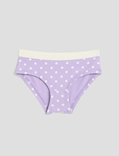 Image of Amazon Brand - Symbol Girls Assorted Prints Cotton Stretchable Briefs with Soft Waistband | Aged 3-14 Years (Available in Combo Pack of 3 and 6)