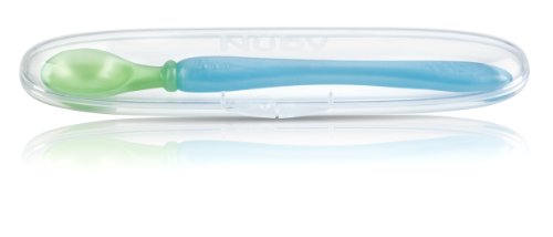 Cuillères Easy Go Nuby et étui pour faciliter la diversification de bébé