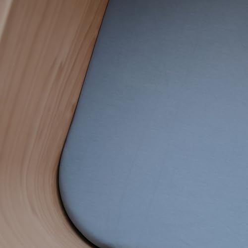 Image of mushie Stretchy & Soft Bassinet Crib Sheet | Fitted 16 inch x 30 inch (Tradewinds)