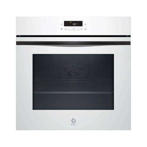 Balay – Horno con Vapor, 60 cm de ancho, 71L, Serie Cristal, Pirolítico, Función Freidora de aire, blanco, 3HD5829B3