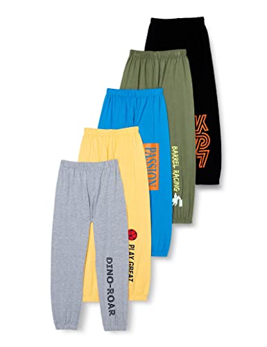 Image of T2F Boys Mid Rise Regular Fit Track Pants Pack of 2