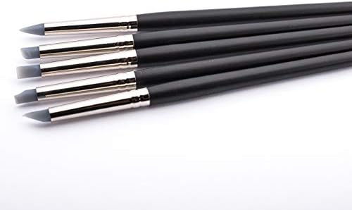 dekofee Modellierpinsel Silikon fein 5er Set