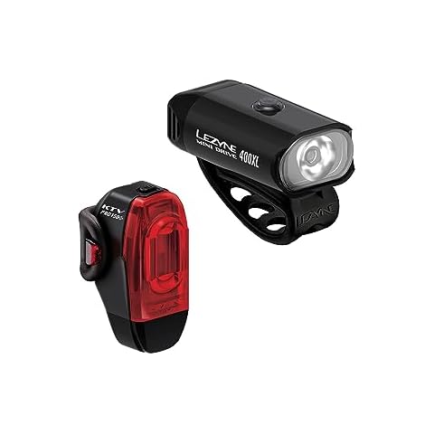 Lezyne, Mini Drive 400XL/ KTV Drive Pro+, Light, Set, Black Cover