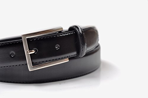 Ashford Ridge Mens 30mm (1.25") Suit Trouser Leather Belt - Image 3