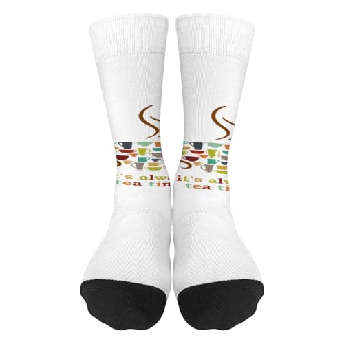 It's Always Tea Time Half Calf Sock For Son