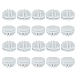 Seimneire Plastic Wire Grid Cube Connector for DIY Modular Closet Shelf Storage Organizer - 20Pcs White