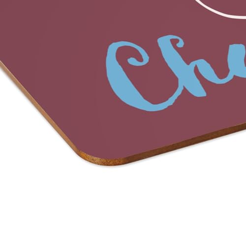 Sets de table en liège rouge Chatmaste Yoga grand format durable
