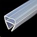 2 Mt H/F/U Duschwand Silikon Dichtung Rahmenlose Balkon Glastür Dichtung Bad Dusche Wasserdicht Und Wasserdicht Band-U 6Mm_2 Meter