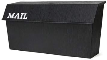 Fulton 8000 Horizontal Plastic Mailbox - Black