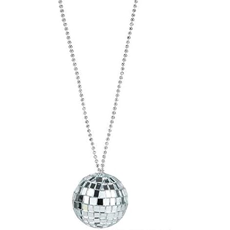 Rhode Island Novelty 2" Disco Ball Necklace