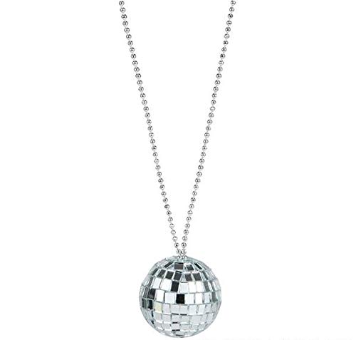 Rhode Island Novelty 2  Disco Ball Necklace