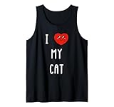 Amo A Cat Nombre Gracioso Camiseta sin Mangas