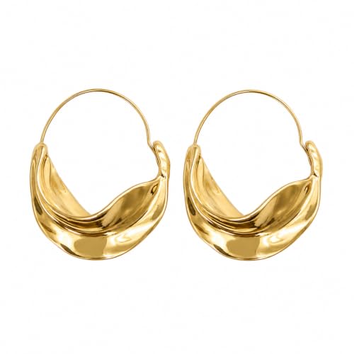 Image of Drop Dangle Earrings Set for Women and Girls | Celebrity Inspired Trendy Stylish Gold Plated Earrings Set Of 1