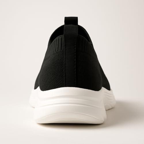 Kraasa PACE Men's Black Walking Shoes - Image 6