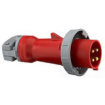 Hubbell HBL316P4W Watertight IEC Pin and Sleeve Plug, 2 Pole, 3 Wire, 16 amp, 100-130V