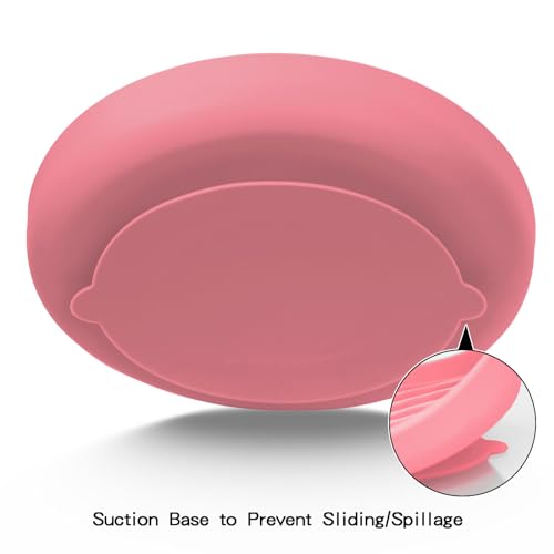 Slow-Feeder-Dog-Bowls-Silicone-Food-Bowl-Anti-Gulping-Pets-Puppy-Slow-Feeder-with-Suction-Cups-Dishwasher-Microwave-Safe-for-All-Small-Medium-Dogs-Wave-Design-Pink Slow Feeder Dog Bowls Silicone Food Bowl Anti Gulping Pets Puppy Slow Feeder with Suction Cups Dishwasher Microwave Safe for All Small Medium Dogs Wave Design Pink