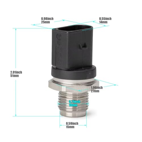 Capteur de pression de carburant 0281002842 injection Dodge Sprinter - 6