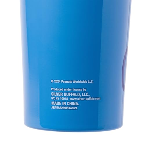 Gobelet Peanuts Snoopy acier inoxydable double paroi paille 650ml