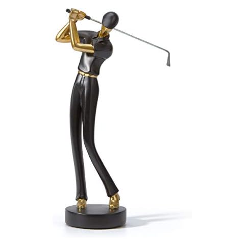 Amoy-Art Golfer Sculpture Modern Home Decor Cover