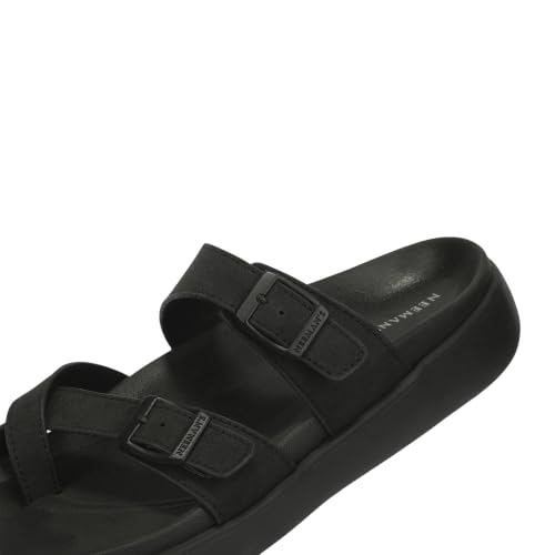 Image of Neeman's PureWhoosh Sail Sandals for Men | Adjustable Buckle Strap Casual Sandals | Cushioned Footbed with Arch Support | Comfortable Slip On Footwear for Daily Wear & Travel