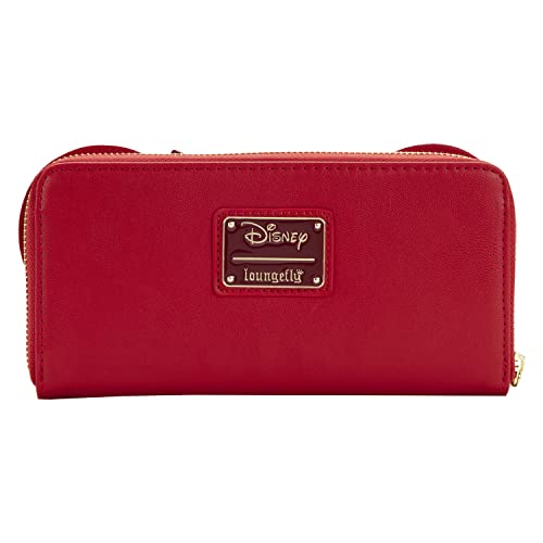 Loungefly Disney Minnie Mouse Red Faux Leather Wallet with Embellished Ears and Bow3