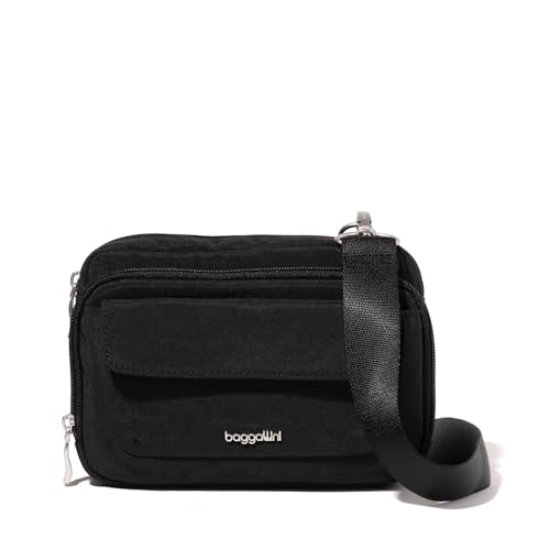 Image of Baggallini womens Modern Double Zip Crossbody