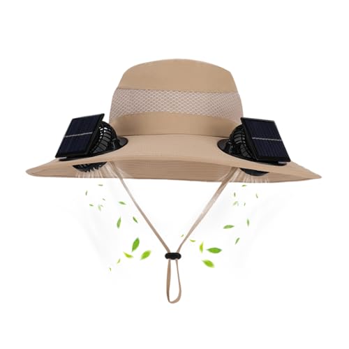 Chapeau avec ventilateur solaire contre la chaleur et les UV