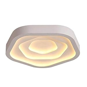 XYZMDJ Plafonnier – LED Forme Rose Lampe de Plafond, intérieur Flush Lampe de Montage au Plafond, lumières de Plafond Ronde for Salle de Bain Cuisine Hall d’entrée Bureau 52x10cm